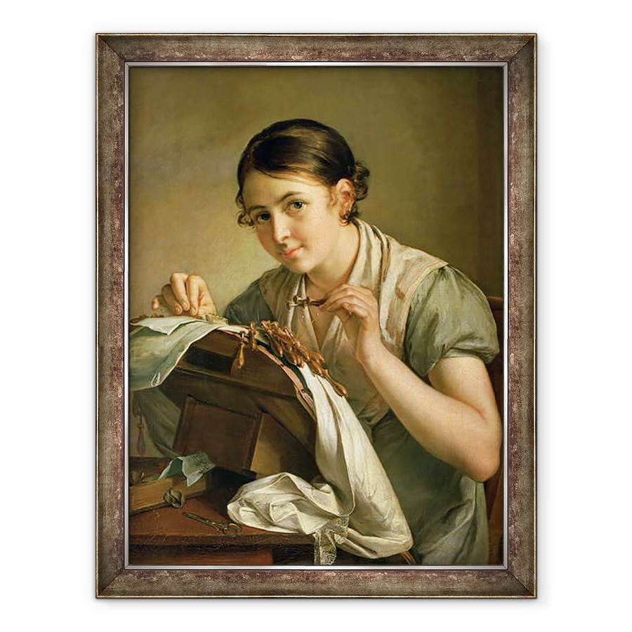 Tablou inramat - Vasili Andreevich Tropinin - Lacemaker, 70 x 90 cm
