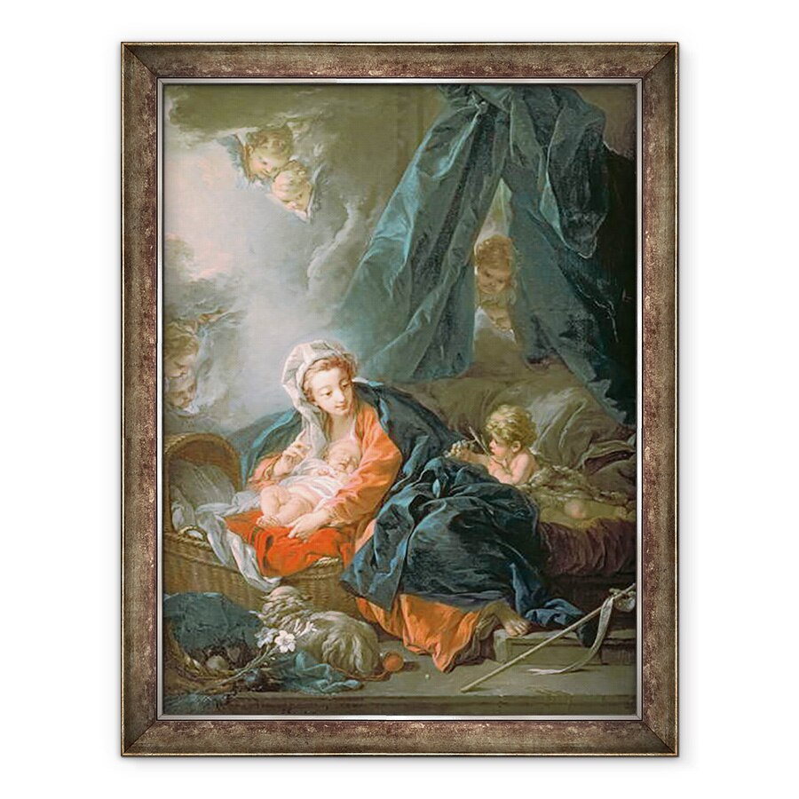 Tablou inramat - Francois Boucher - Madonna si Copilul, 70 x 90 cm