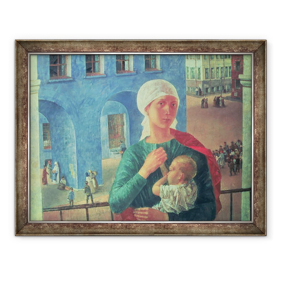 Tablou inramat - Kuzma Sergeevich Petrov-Vodkin - 1918 in Petrograd, 60 x 80 cm