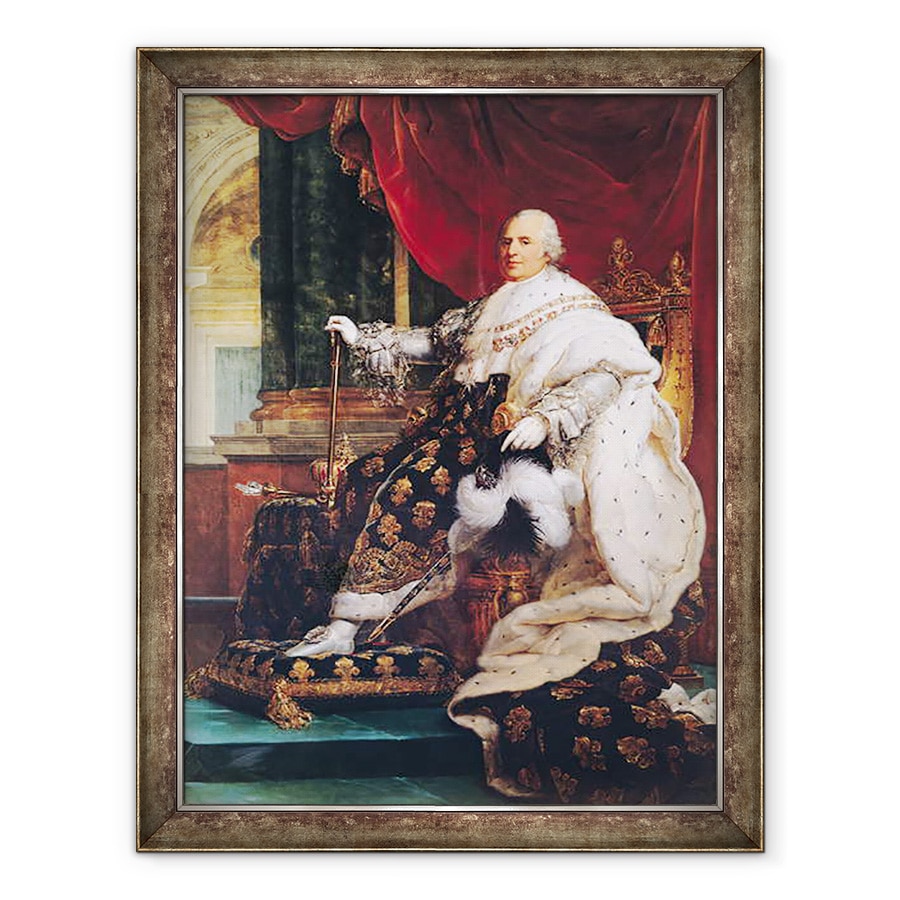 Tablou inramat - Baron Gerard, Francois Pascal Simon - Ludovic al XVIII-lea 1755-1824, 70 x 90 cm