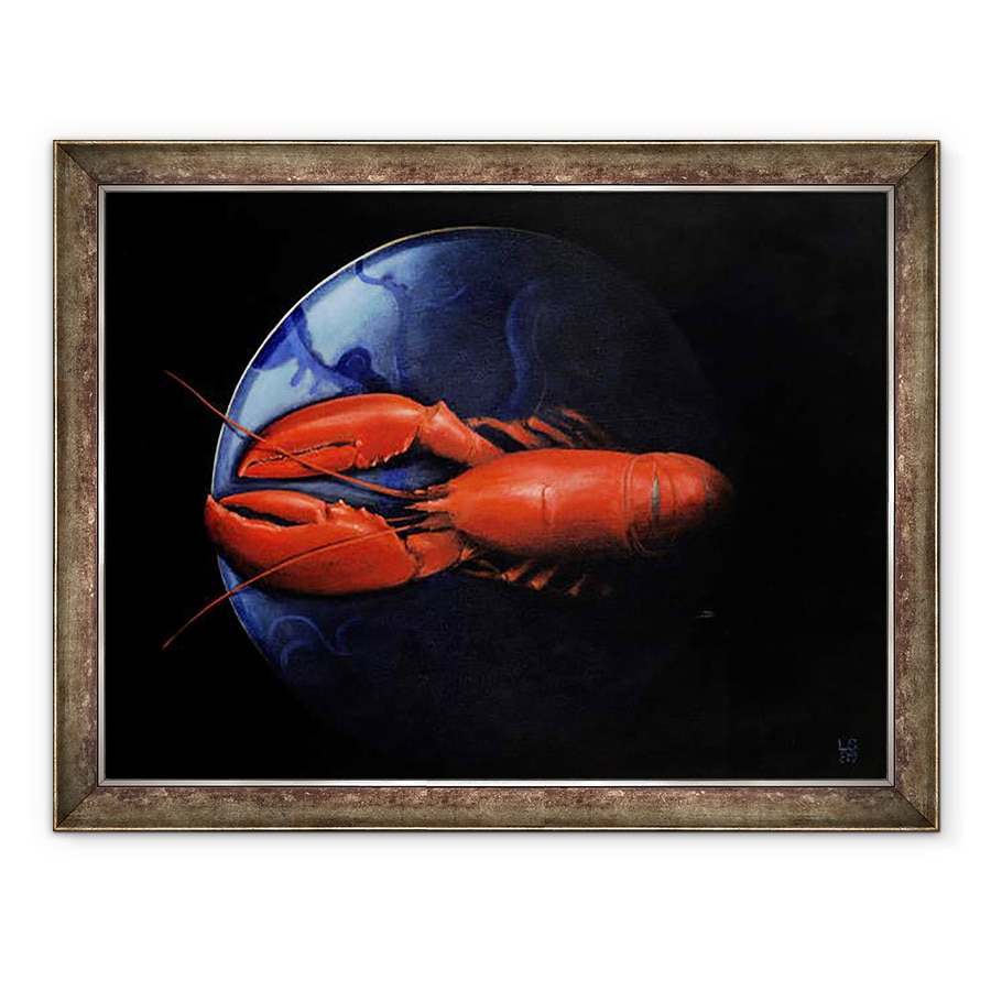Tablou inramat - Lincoln Seligman - Homar pe placa Tiffany, 60 x 80 cm