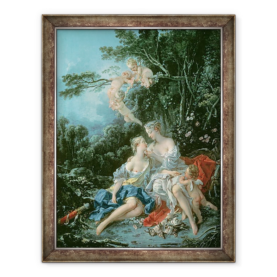 Tablou inramat - Francois Boucher - Jupiter si Callisto, 60 x 80 cm