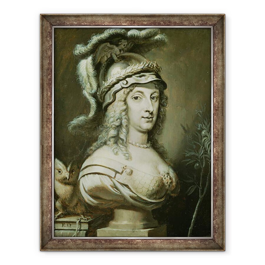 Tablou inramat - Erasmus Quellinus - Portret Alegoric al Reginei Christina a Suediei 1626-89 c.1649-50, 70 x 90 cm