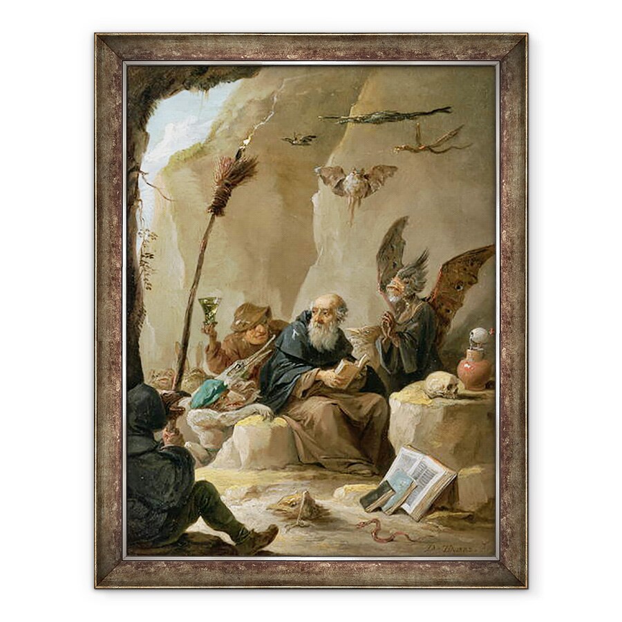 Tablou inramat - David Teniers the Younger - Tentatia Sfantului Anton I, 70 x 90 cm