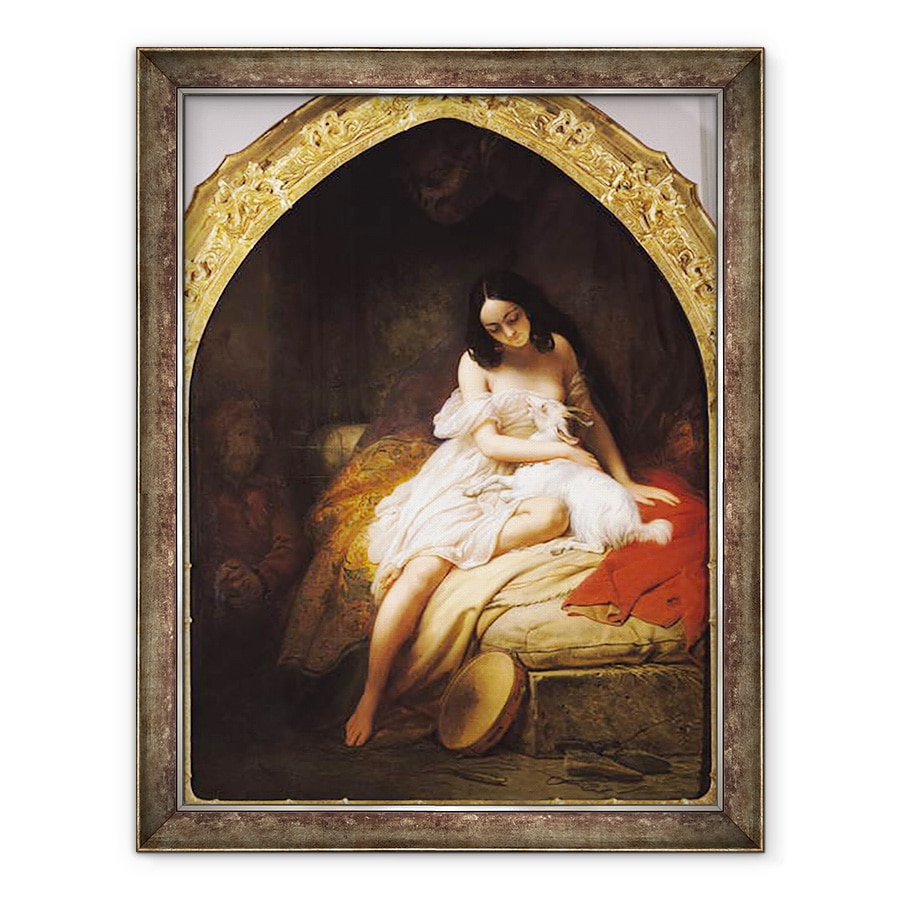 Tablou inramat - Charles Auguste Steuben - Esmeralda, 70 x 90 cm