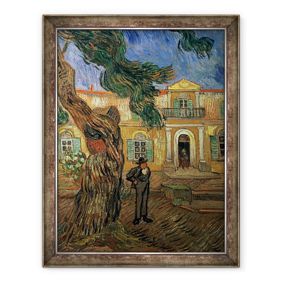 Tablou inramat - Vincent van Gogh - Spitalul St. Paul, St. Remy, 70 x 90 cm