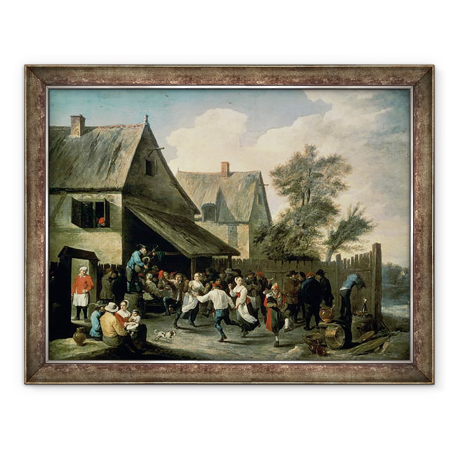 Tablou inramat - David Teniers the Younger - Un dans country, 70 x 90 cm