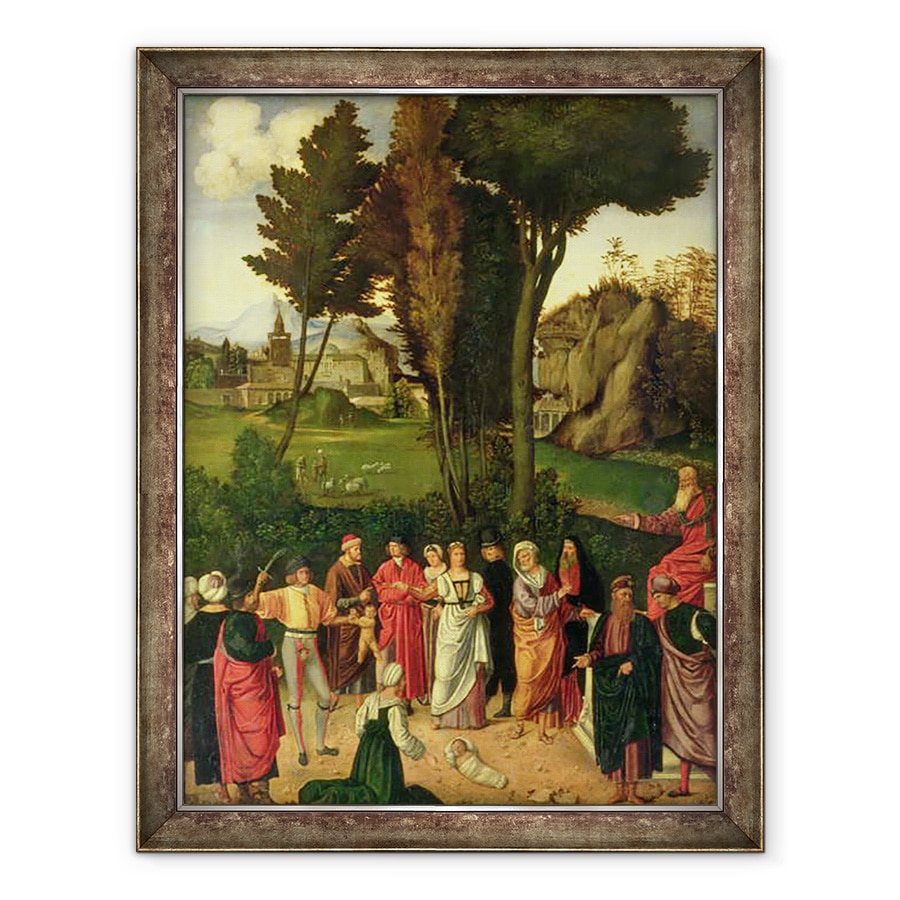 Tablou inramat - Giorgione - Judecata lui Solomon, 60 x 80 cm
