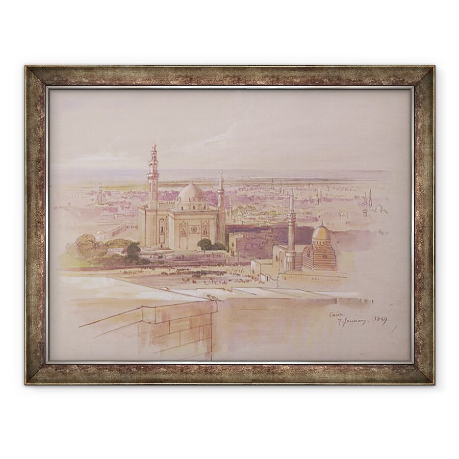 Tablou inramat - Edward Lear - Moscheea Agra, Cairo, 60 x 80 cm