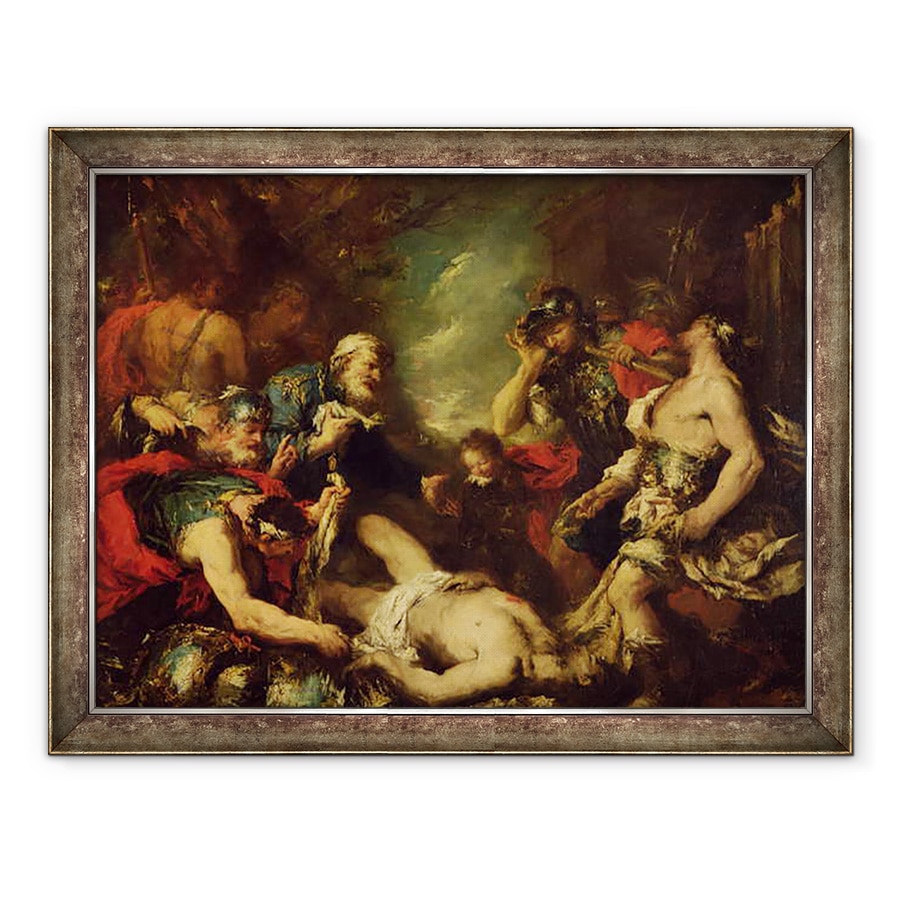 Tablou inramat - Francesco Guardi - Alexandru cel Mare inaintea cadavrului lui Darius III, 330 i.Hr., 60 x 80 cm
