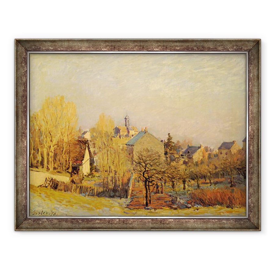 Tablou inramat - Alfred Sisley - Dimineata geroasa in Louveciennes, 60 x 80 cm