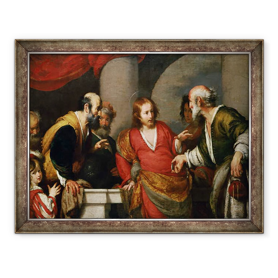 Tablou inramat - Bernardo Strozzi - Tribut Bani, 60 x 80 cm