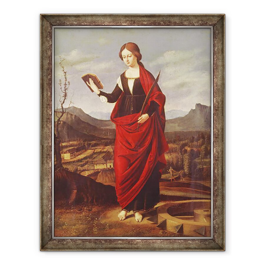 Tablou inramat - Marco Basaiti - Sfanta Ecaterina din Alexandria, 60 x 80 cm