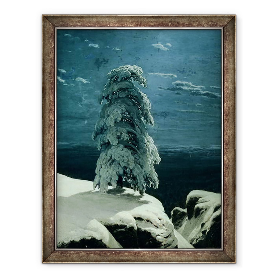 Tablou inramat - Ivan Ivanovich Shishkin - in Nordul Salbatic, 60 x 80 cm