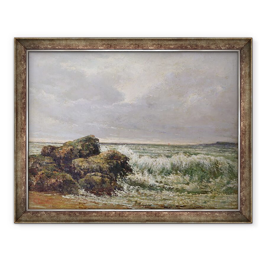 Tablou inramat - Gustave Courbet - Valul, 60 x 80 cm