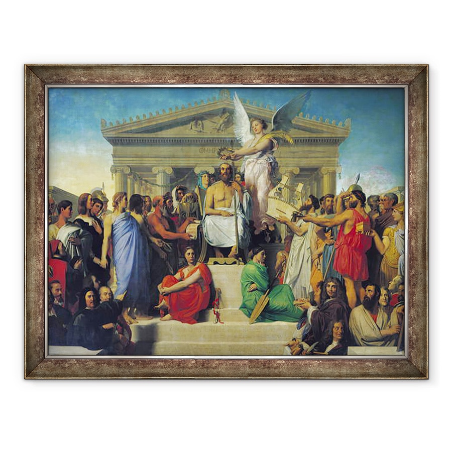 Tablou inramat - Jean Auguste Dominique Ingres - Apoteoza lui Homer, 60 x 80 cm