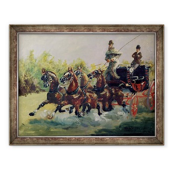 Tablou inramat - Henri de Toulouse-Lautrec - Alphonse de Toulouse-Lautrec-Monfa 1838-1913 Condu-si antrenorul de corespondenta la Nisa, 60 x 80 cm Tablou inramat - Henri de Toulouse-Lautrec - Alphonse de Toulouse-Lautrec-Monfa 1838-1913 Condu-si antrenorul de corespondenta la Nisa, 60 x 80 cm