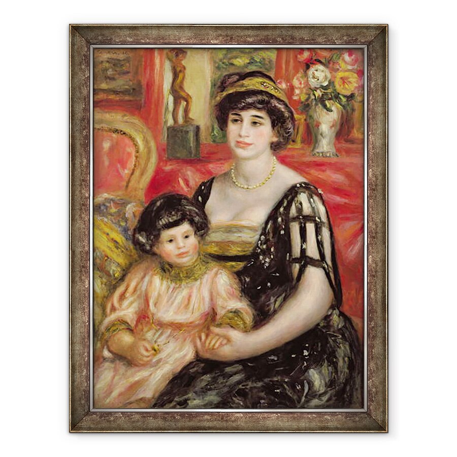 Tablou inramat - Pierre Auguste Renoir - Doamna Josse Bernheim-Jeune si fiul ei Henry, 70 x 90 cm