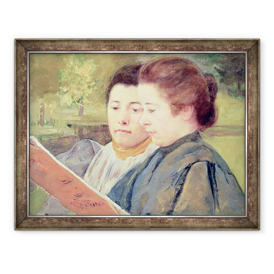 Tablou inramat - Mary Stevenson Cassatt - Femei de lectura, 60 x 80 cm