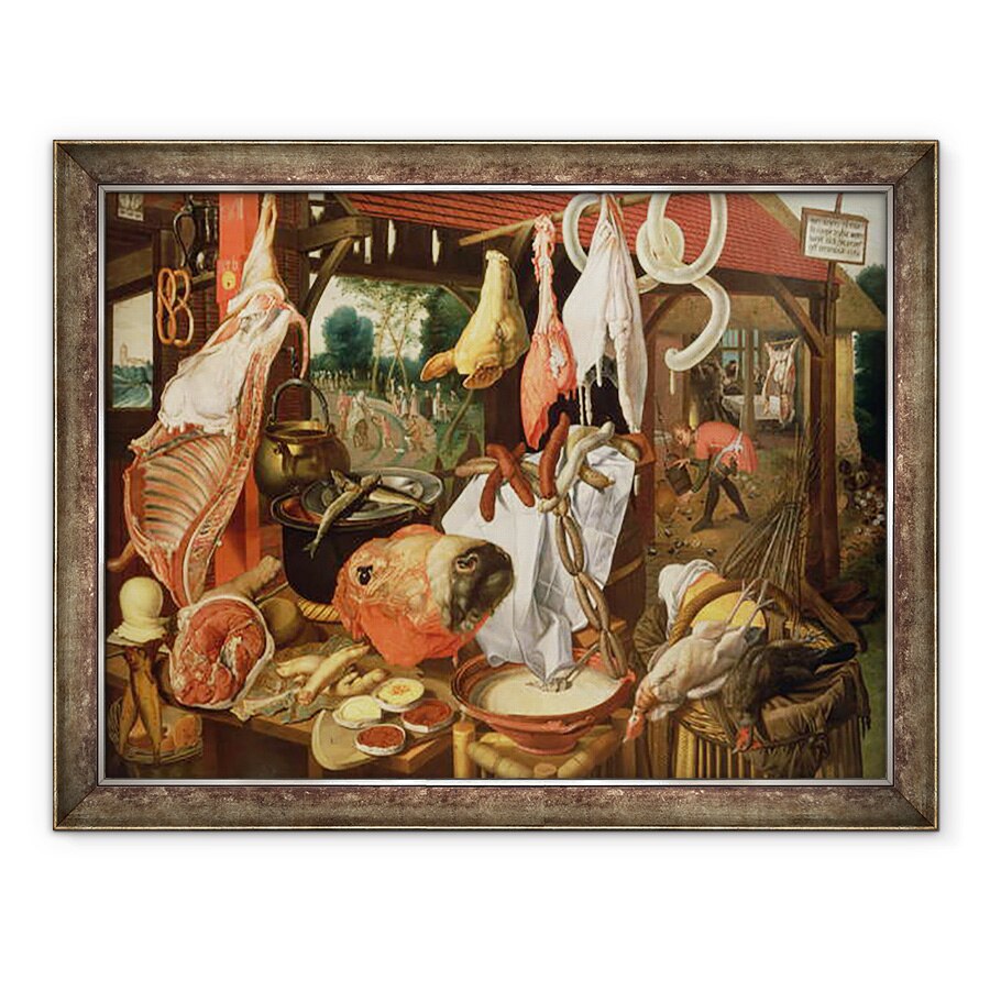 Tablou inramat - Pieter Aertsen - Stall Carne, 60 x 80 cm