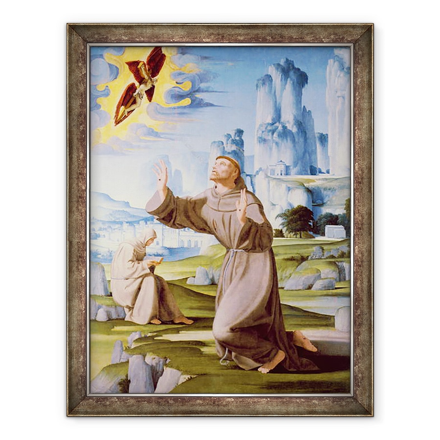 Tablou inramat - Pietro Francione - Sfantul Francisc II, 60 x 80 cm