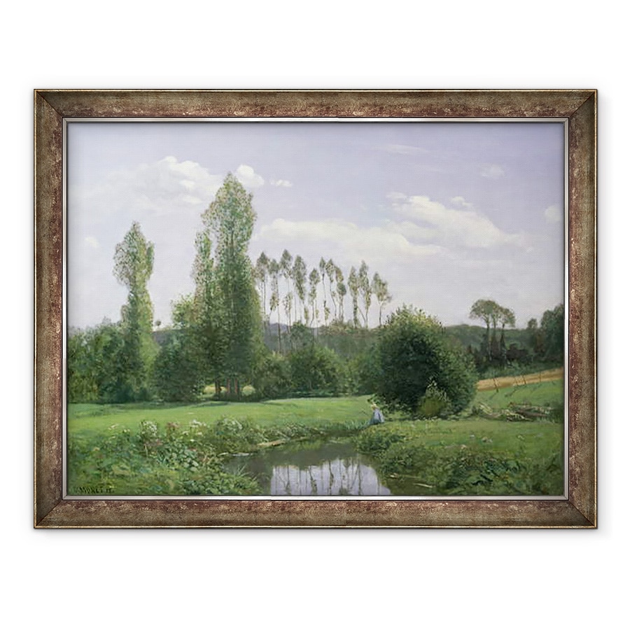 Tablou inramat - Claude Monet - Vedere la Rouelles, 60 x 80 cm