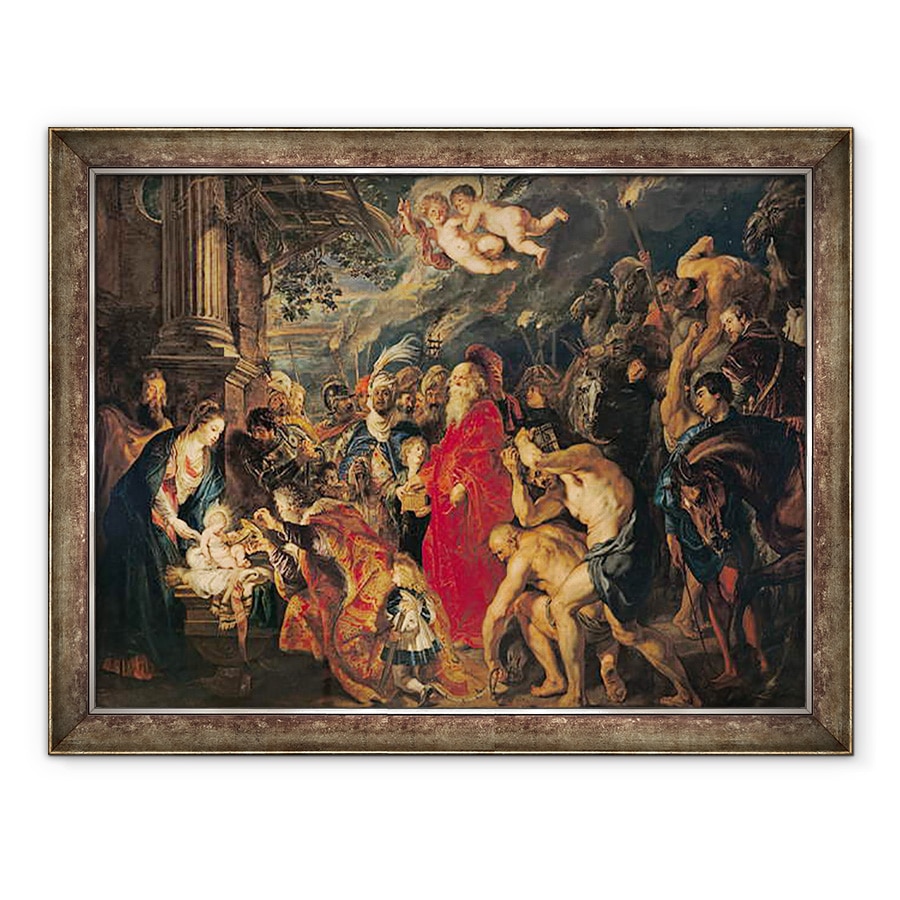 Tablou inramat - Peter Paul Rubens - Adorarea magilor II, 60 x 80 cm