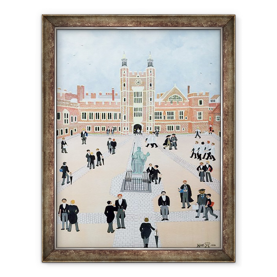 Tablou inramat - Judy Joel - Eton College Yard, 60 x 80 cm