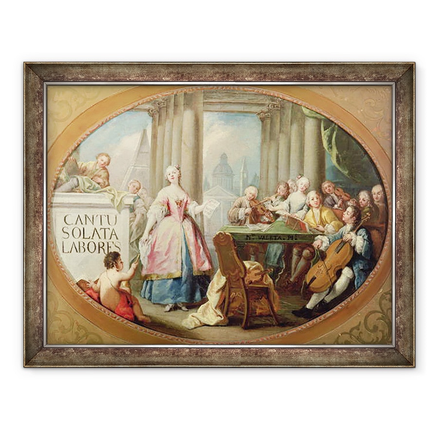 Tablou inramat - Nicolas Valeta - Alegorie de muzica, 60 x 80 cm