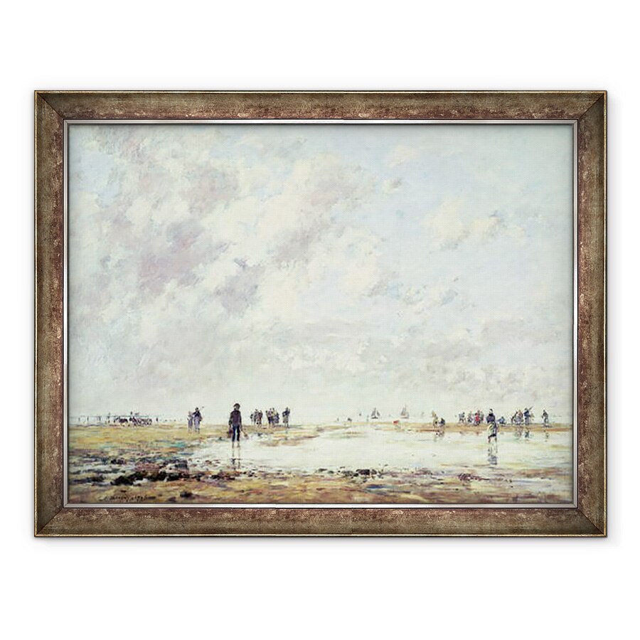 Tablou inramat - Eugene Louis Boudin - Mareea scazuta la Etaples, 60 x 80 cm