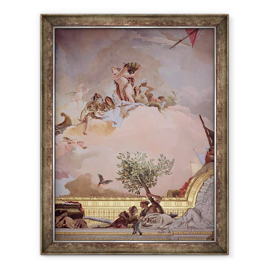Tablou inramat - Giovanni Battista Tiepolo - Gloria Spaniei IV, din tavanul camerei tronului, 60 x 80 cm