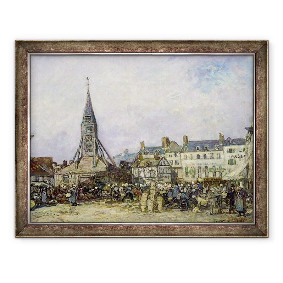 Tablou inramat - Johan-Barthold Jongkind - Piata de la Sainte-Catherine, 60 x 80 cm