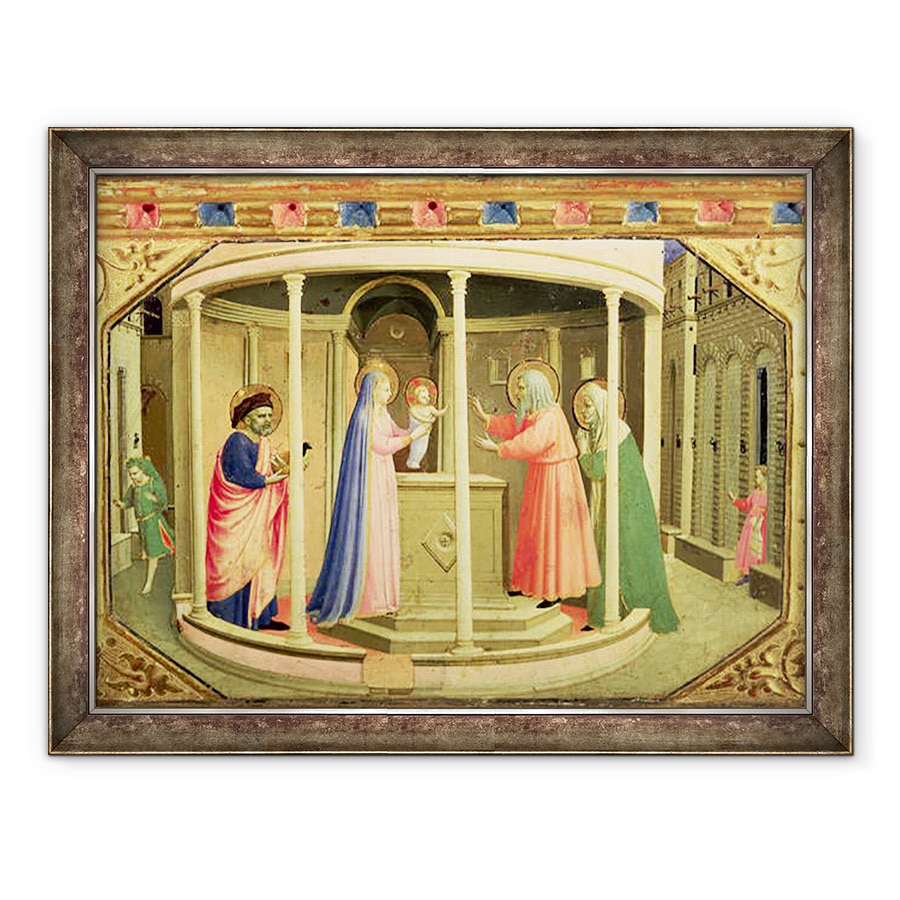 Tablou inramat - Fra Angelico - Prezentarea in templu, 60 x 80 cm
