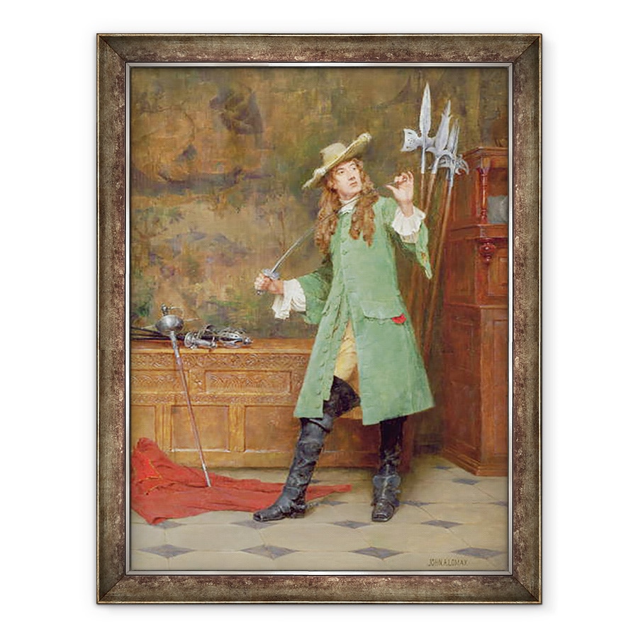 Tablou inramat - John Arthur Lomax - Cavalierul elegant ulei pe panou, 60 x 80 cm