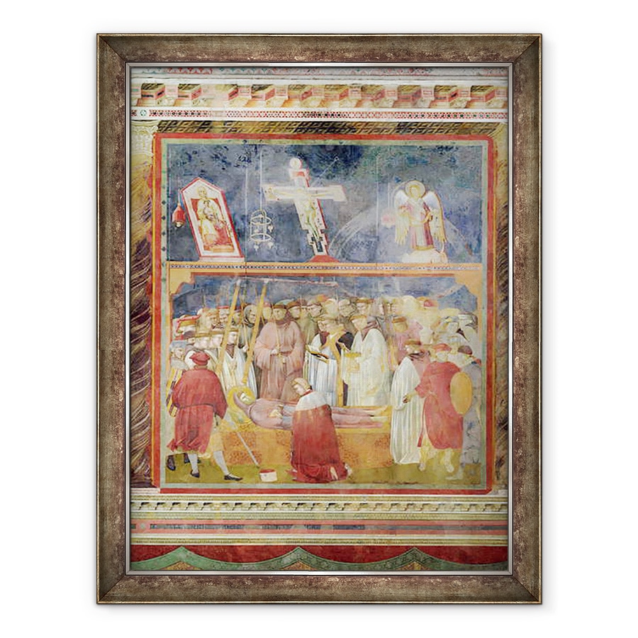 Tablou inramat - Giotto di Bondone - Sfantul Jerome Verificarea stigmatelor pe corpul Sfantului Francisc, 60 x 80 cm