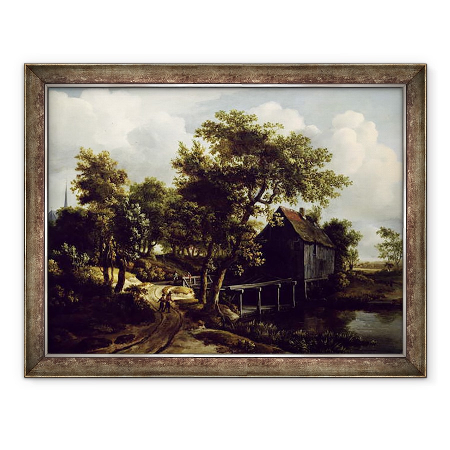 Tablou inramat - Meindert Hobbema - Moara de apa, 60 x 80 cm