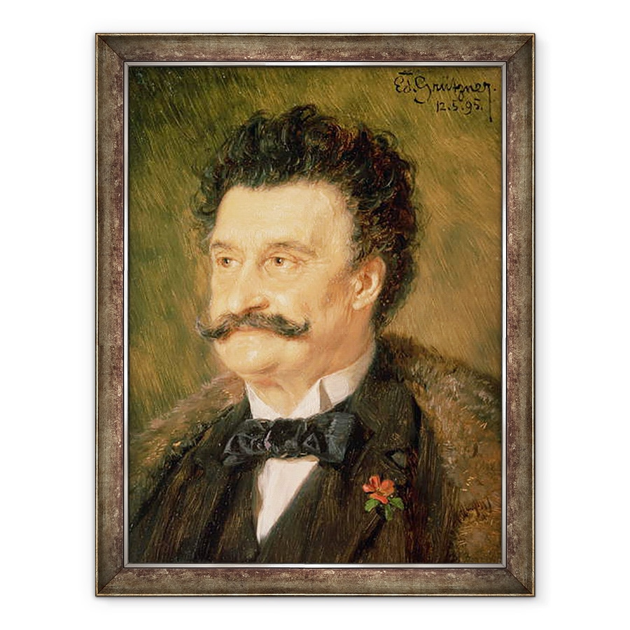 Tablou inramat - Eduard von Grutzner - Johann Strauss cel Tanar, 70 x 90 cm