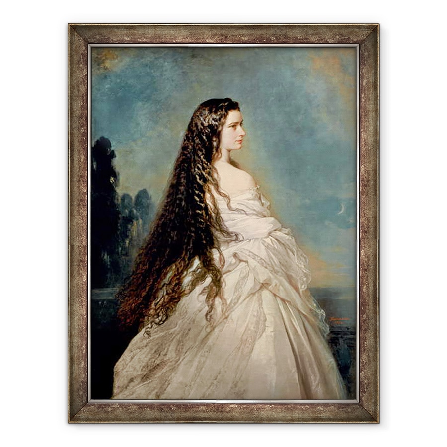 Tablou inramat - Franz Xaver Winterhalter - Elisabeta de Bavaria 1837-98, 60 x 80 cm
