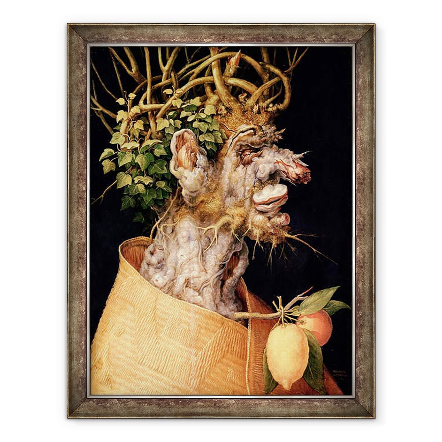 Tablou inramat - Giuseppe Arcimboldo - Iarna II, 70 x 90 cm