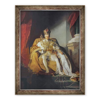 Tablou inramat - Friedrich von Amerling - imparatul Francisc al II-lea al Austriei, 70 x 90 cm Tablou inramat - Friedrich von Amerling - imparatul Francisc al II-lea al Austriei, 70 x 90 cm