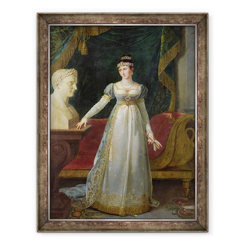 Tablou inramat - Robert Lefevre - Marie Pauline Bonaparte 1780-1825 Printesa Borghese, 70 x 90 cm Tablou inramat - Robert Lefevre - Marie Pauline Bonaparte 1780-1825 Printesa Borghese, 70 x 90 cm