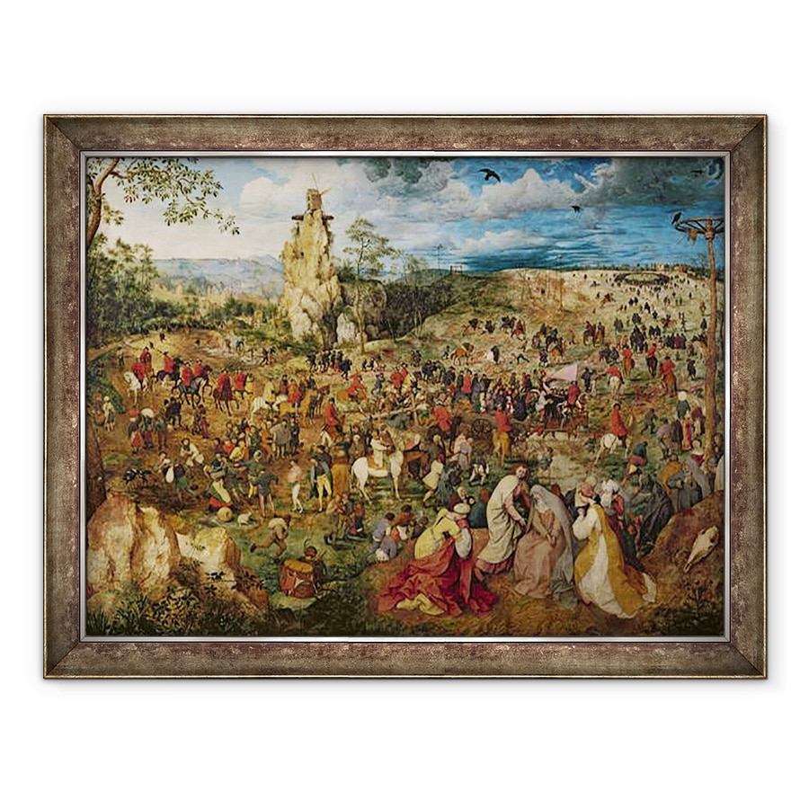 Tablou inramat - Pieter Bruegel the Elder - Hristos Purtand Crucea, 70 x 90 cm
