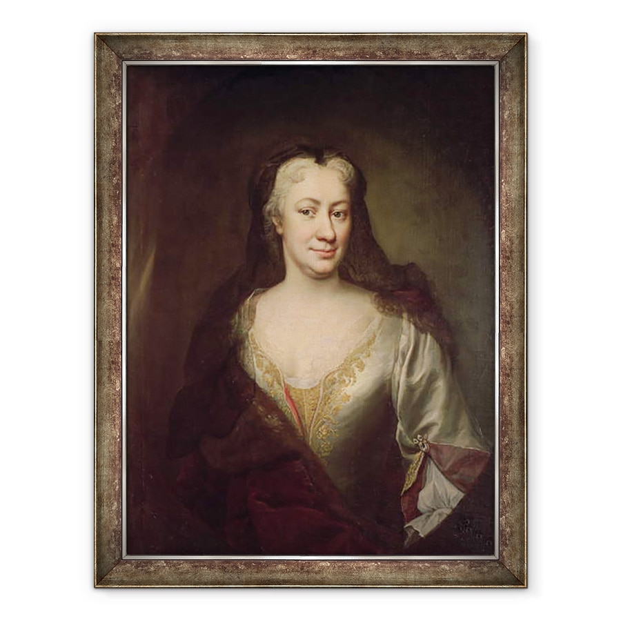 Tablou inramat - Martin II Mytens - Contesa Fuchs, guvernanta Mariei Tereza, 60 x 80 cm