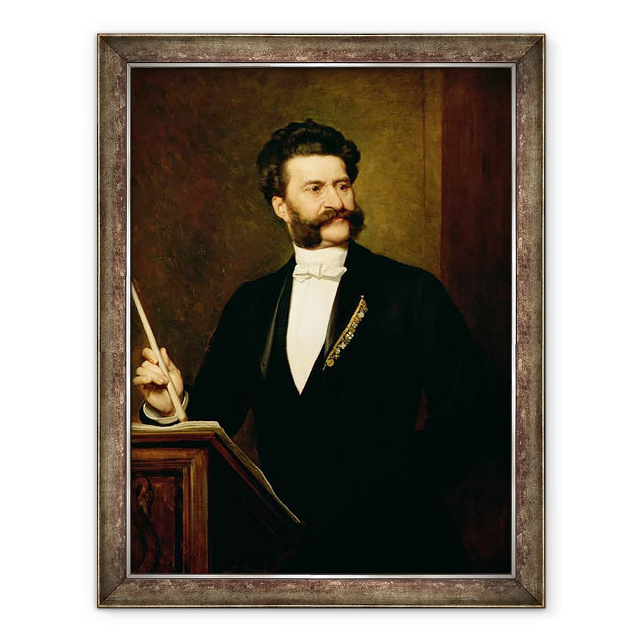 Tablou inramat - August Eisenmenger - Johann Strauss cel Tanar, 70 x 90 cm