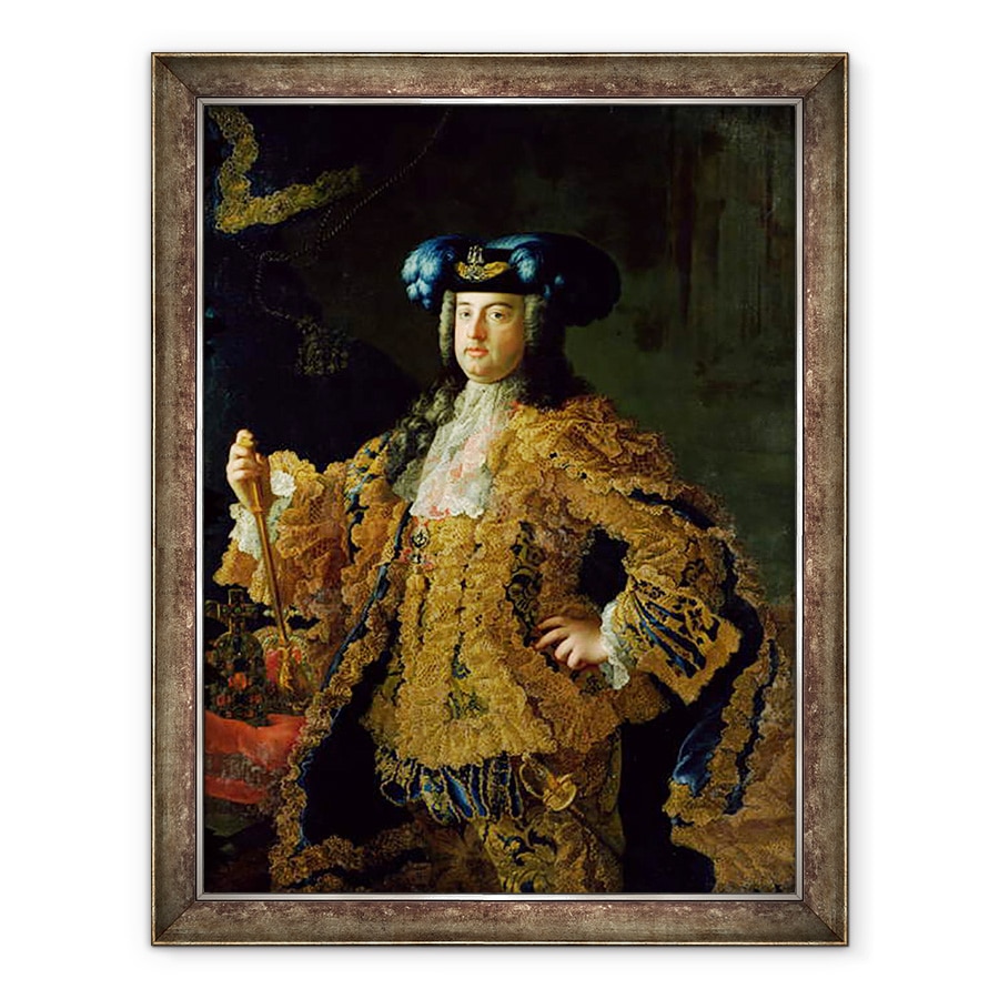 Tablou inramat - Martin II Mytens - Francisc I 1708-65 imparat Roman si sotul imparatesei Maria Tereza a Austriei, 60 x 80 cm