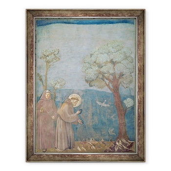 Tablou inramat - Giotto di Bondone - Sfantul Francisc Predica Pasarilor, 60 x 80 cm Tablou inramat - Giotto di Bondone - Sfantul Francisc Predica Pasarilor, 60 x 80 cm
