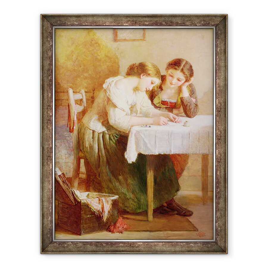 Tablou inramat - Henry Le Jeune - Scrisoarea de dragoste, 70 x 90 cm