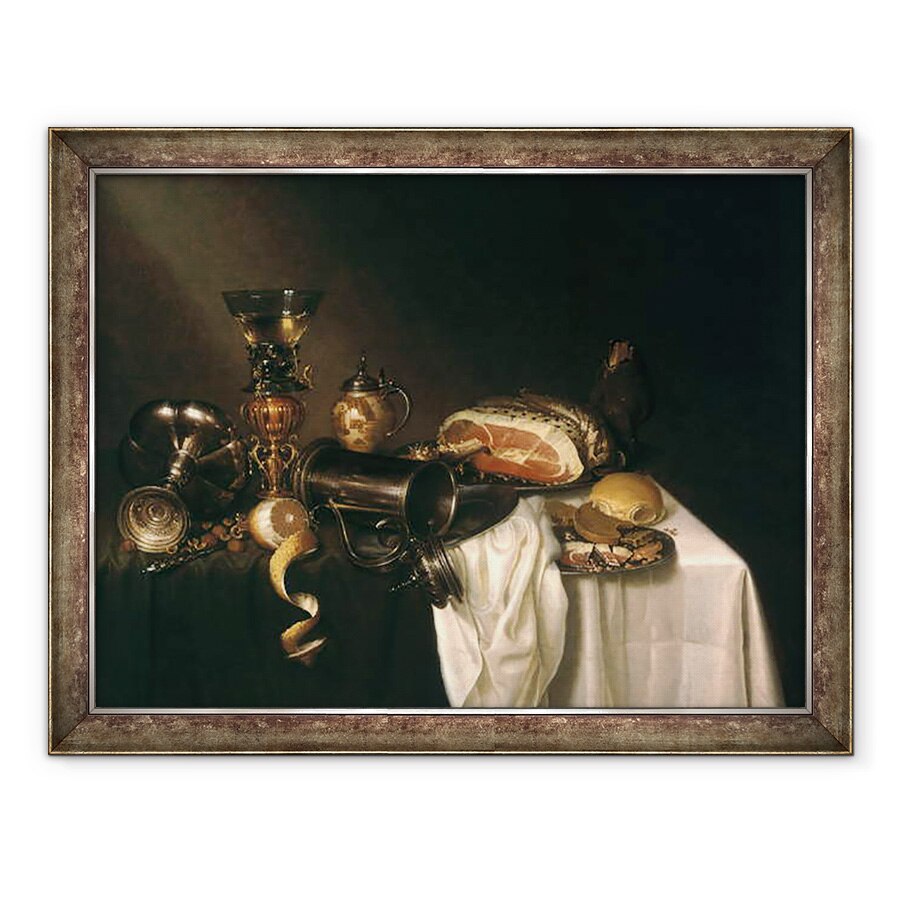 Tablou inramat - Maerten Boelema de Stomme - O piesa de mic dejun, 60 x 80 cm