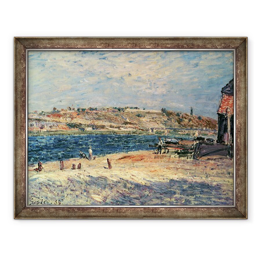 Tablou inramat - Alfred Sisley - Bancile raului la Saint-Mammes, 60 x 80 cm
