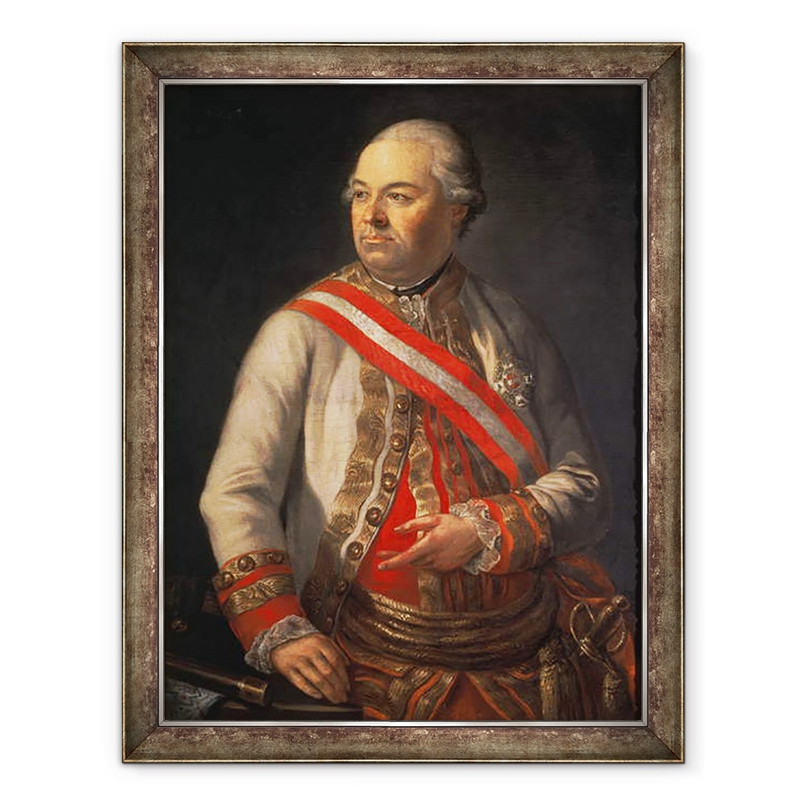 Tablou inramat - Scoala austriaca - Contele Andreas Hadik von Futak, 60 x 80 cm